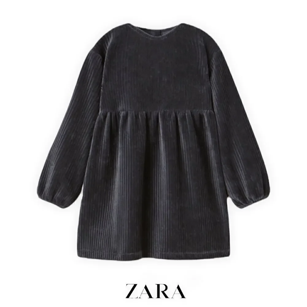 ZARA Kids | Charcoal | CORDUROY DRESS